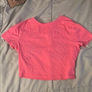 Wild Fable Pink Boxy Crop T-Shirt Short Sleeve